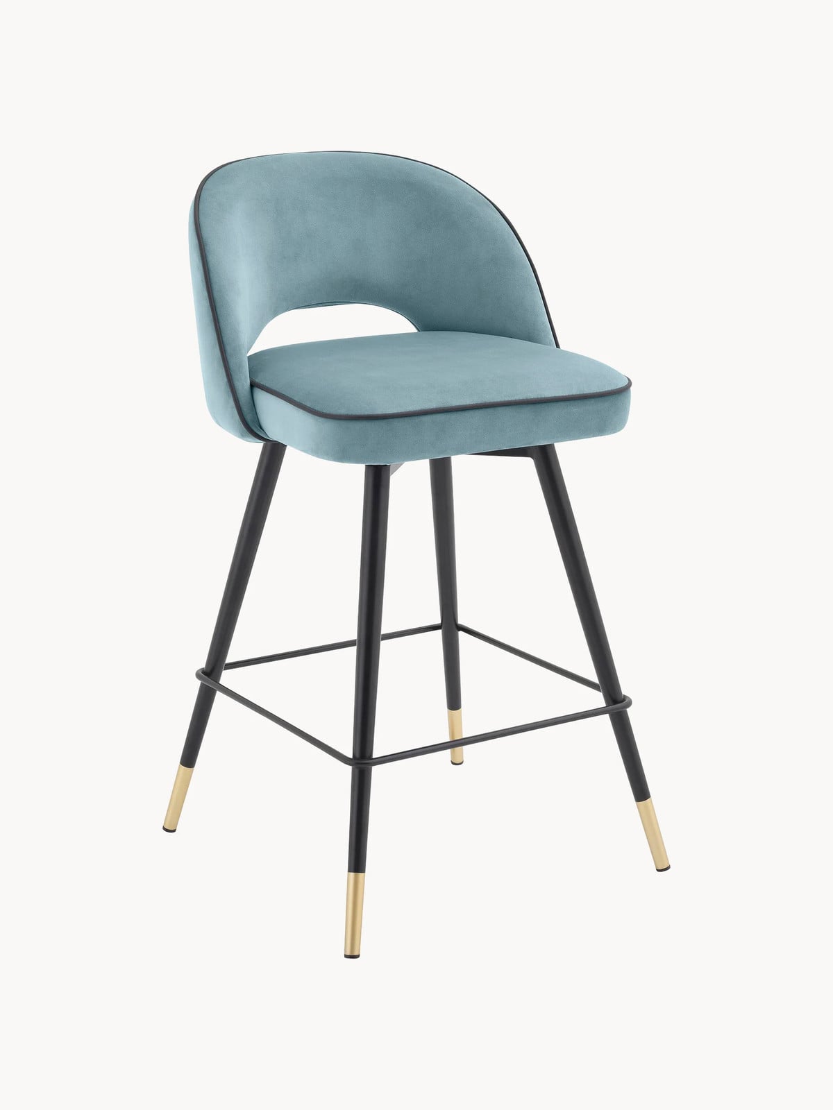 Eichholtz Cliff Fluwelen Barstoelen, 2-delig