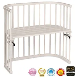babybay Beistellbett original 81 x 43 cm Holz Beige