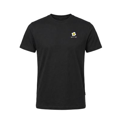 T-Shirt KLEINIGKEIT "Kleinigkeit Bois Straightcut Shört Eggstra Smile", Herren, Gr. S, schwarz, 100% Baumwolle, unifarben, normal, Rundhals, Shirts T-Shirt