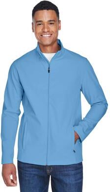 Team 365 TT80 Men's Leader Soft Shell Jacket in Sport Light Blue size XS