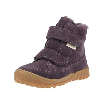 Stiefelette PEPINO "Pepino Stiefelette Leder", Damen, Gr. 27, lila, Leder, Schuhe Stiefelette