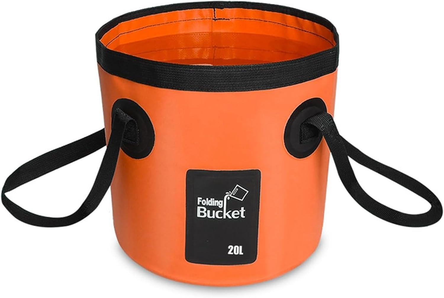 Multifunctionele opvouwbare emmer 20 liter - Oranje