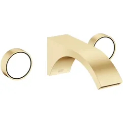 Dornbracht Cyo Dreiloch-Wand-Armatur 36712811-28 für Waschtisch, Ausladung 190mm, ohne Ablaufgarnitur, messing gebürstet
