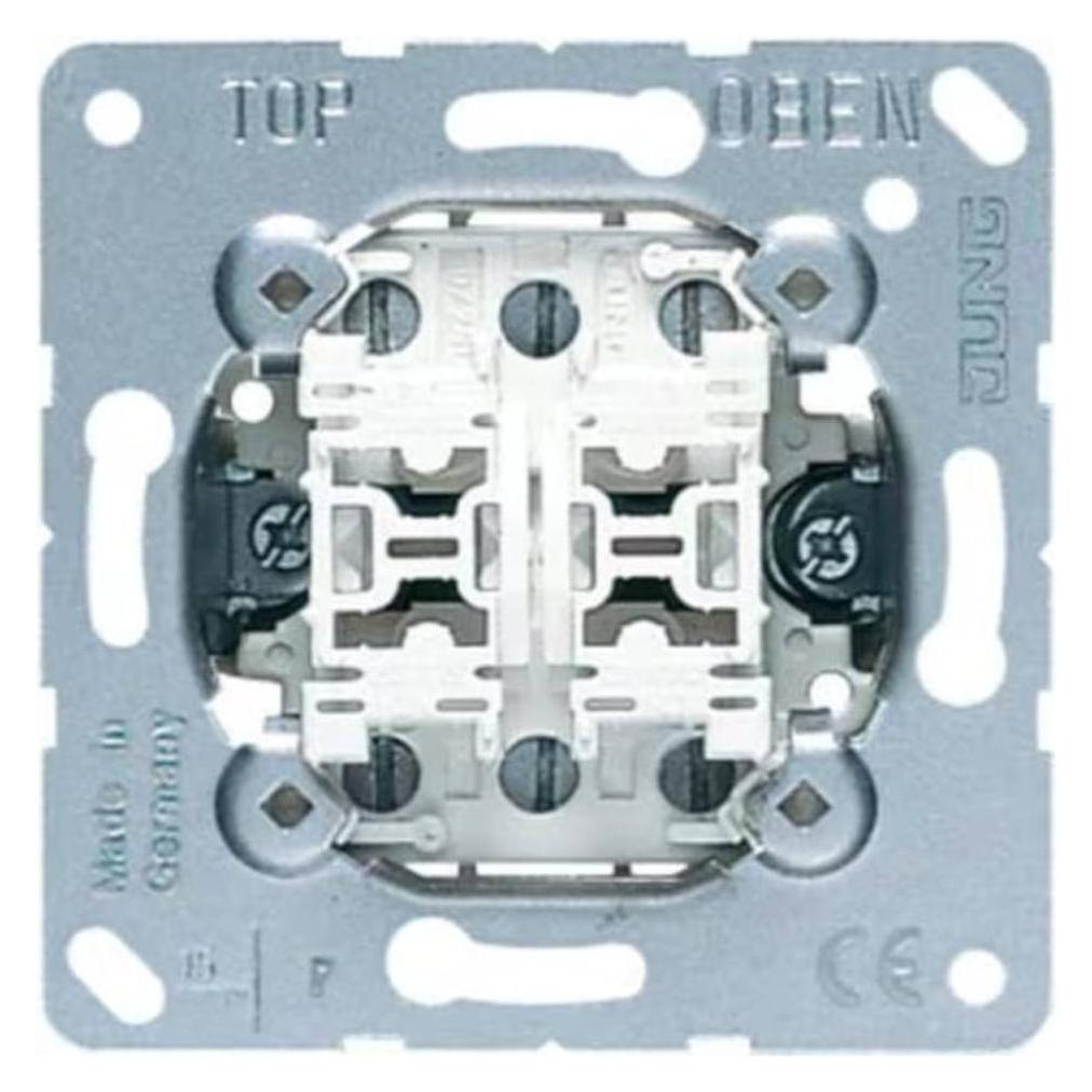 JUNG Einsatz Doppel-Wechselschalter LS 990, AS 500, CD 500, LS design, LS plus, FD design, A 500, A plus (509 U)