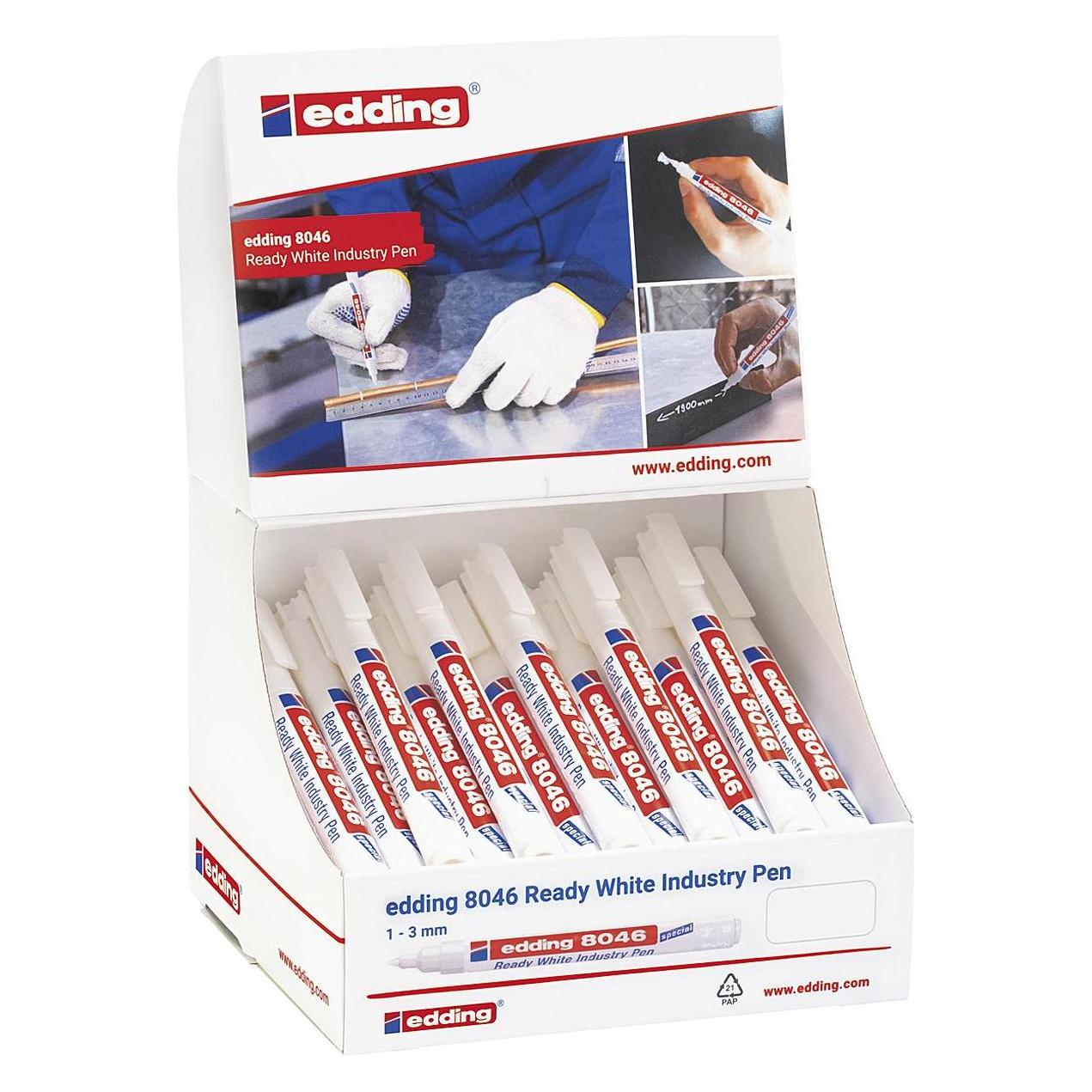 Edding Display e-8046 Ready White (30x) (4-52279)