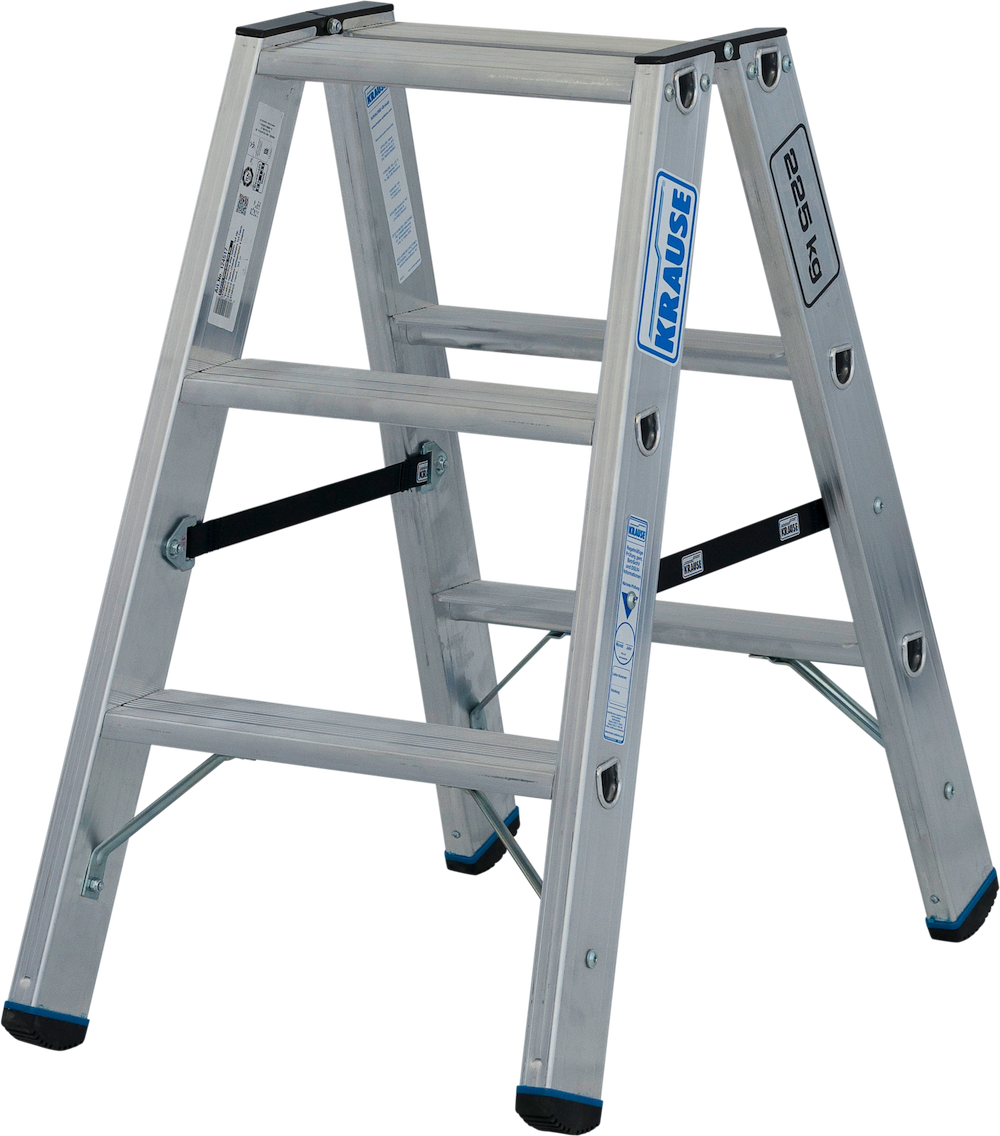 KRAUSEWERK Stabilo Doppelleiter 2x3 Stufen 225 kg 16952772