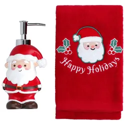 Handtuch & Seifenspender Santa Geschenkset