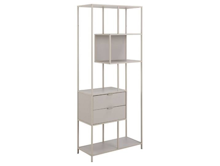 freiraum Standregal Seaford, 2 Schübe, in grau - 77x185x35 (BxHxT)
