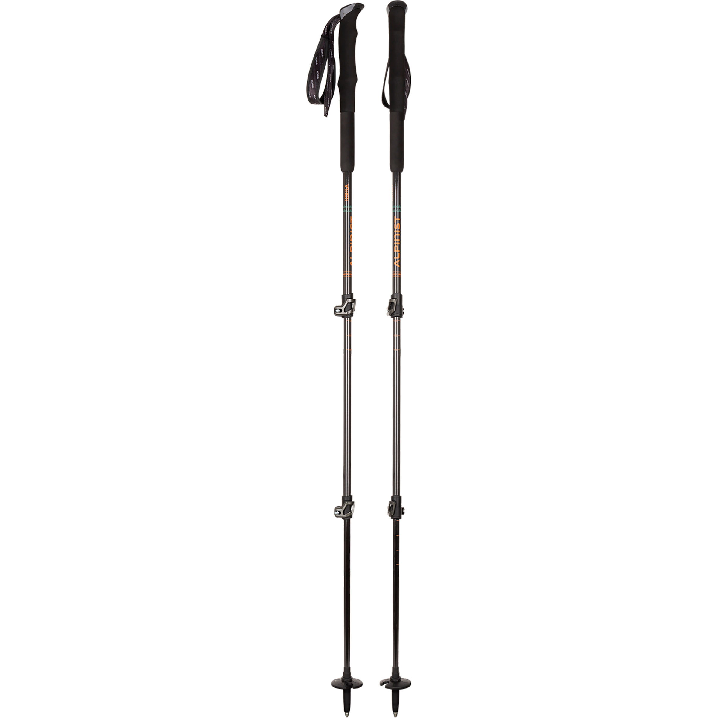 Kohla Alpinist Wanderstöcke Wanderstöcke & Trekkingstöcke schwarz Größe 105-135cm Camping