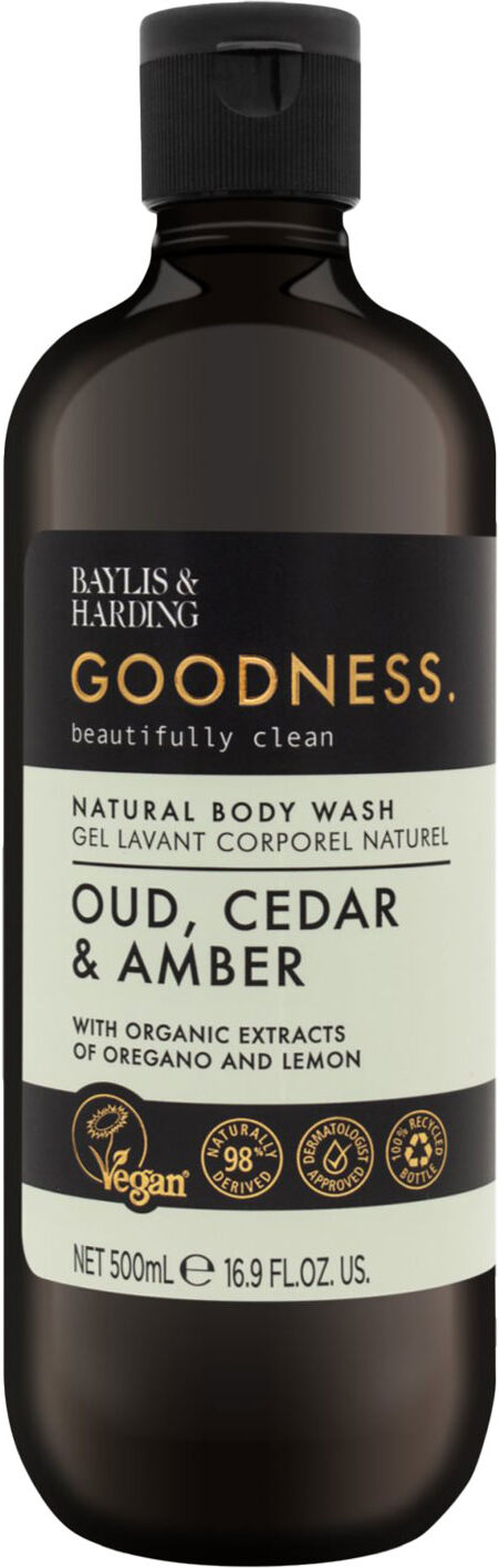 BAYLIS & HARDING Goodness Oud, Cedar & Amber Body Wash