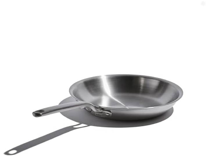 Heritage Steel x Eater 5-lagige, vollständig verkleidete Edelstahlpfanne, 26,7 cm, kühles Griff-Design, Induktionsgeeignet