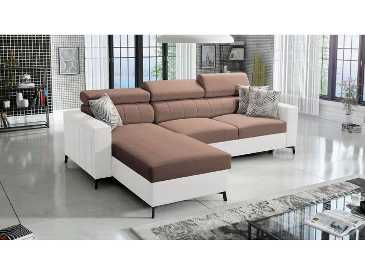 Best for Home Ecksofa mit Schlaffunktion und Bettkasten – modern & geräumig, Ecksofa mit Schlaffunktion, Schlaffunktion