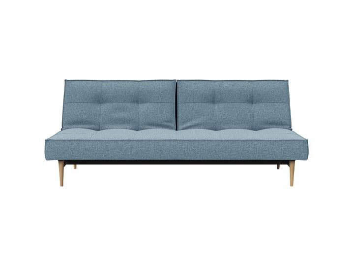 Vielseitiges Bettsofa Split Stoff hellblau B 210 cm T 91 cm - Bettsofa