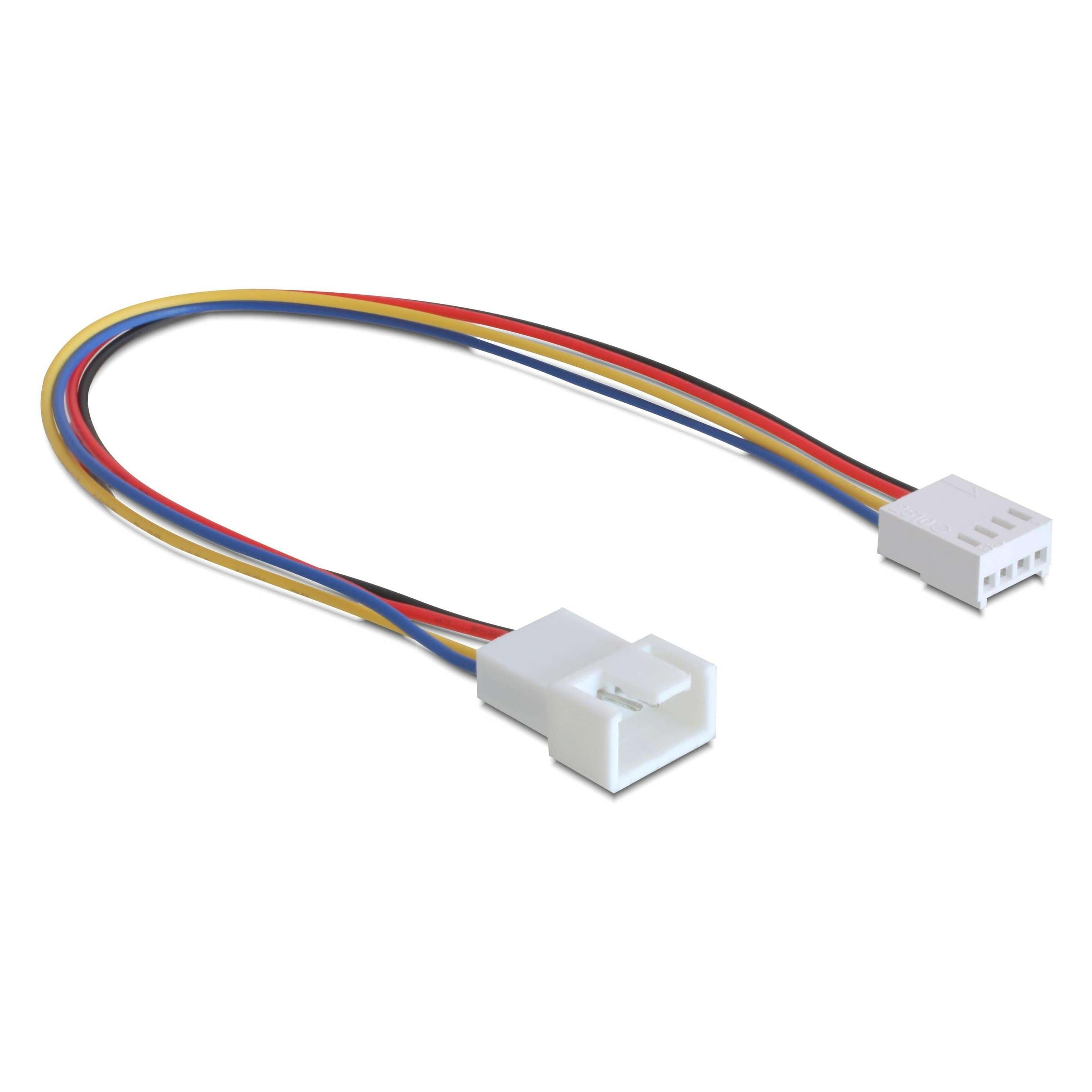 Delock Stromkabel 4-Pin-Mini-Stromversorgungsstecker (W) (20 cm, 4 pin PWM) (82429)