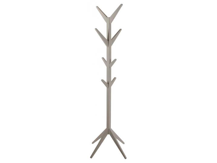 Kleiderständer ACTONA GROUP Ascot , grau, B:42cm H:178cm T:42cm, MDF, Garderobenständer, Kleiderständer, Garderobenständer aus lackiertem MDF, mit 8 Haken
