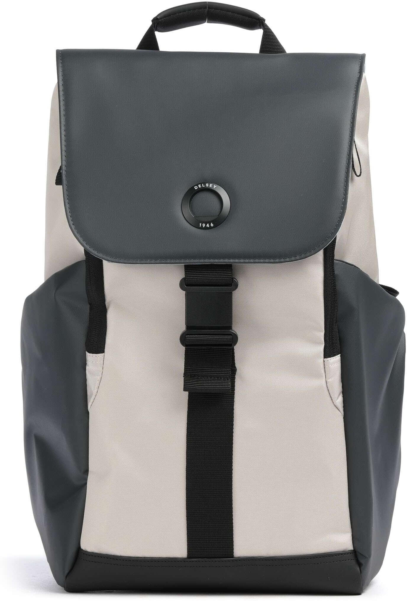 Delsey Paris Securflap Laptop-Rucksack, beige