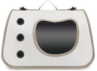 Uplift Treasures Portable Foldable Pet Carrier Shoulder Bag white