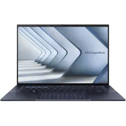 ASUS ExpertBook B9 OLED B9403CVA-PP1735X, Star Black 14", 2880x1800 (120Hz, OLED glänzend, 400-550cd/m2), Intel Core 7 150U, 10x 1.80-5.40GHz, 16GB RAM (verlötet), 512GB M.2 NVMe-SSD, Intel Graphics (iGPU), MIL-STD-810H, inkl. GB-LAN-Adapter via MicroHDMI, Windows 11 Pro