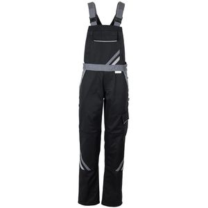Planam Arbeitshose Highline, Damen, Latzhose, schwarz-grau, Größe 54