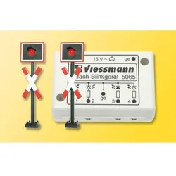 Viessmann Andreaskreuze, 2 Stück mit Blinkelektronik