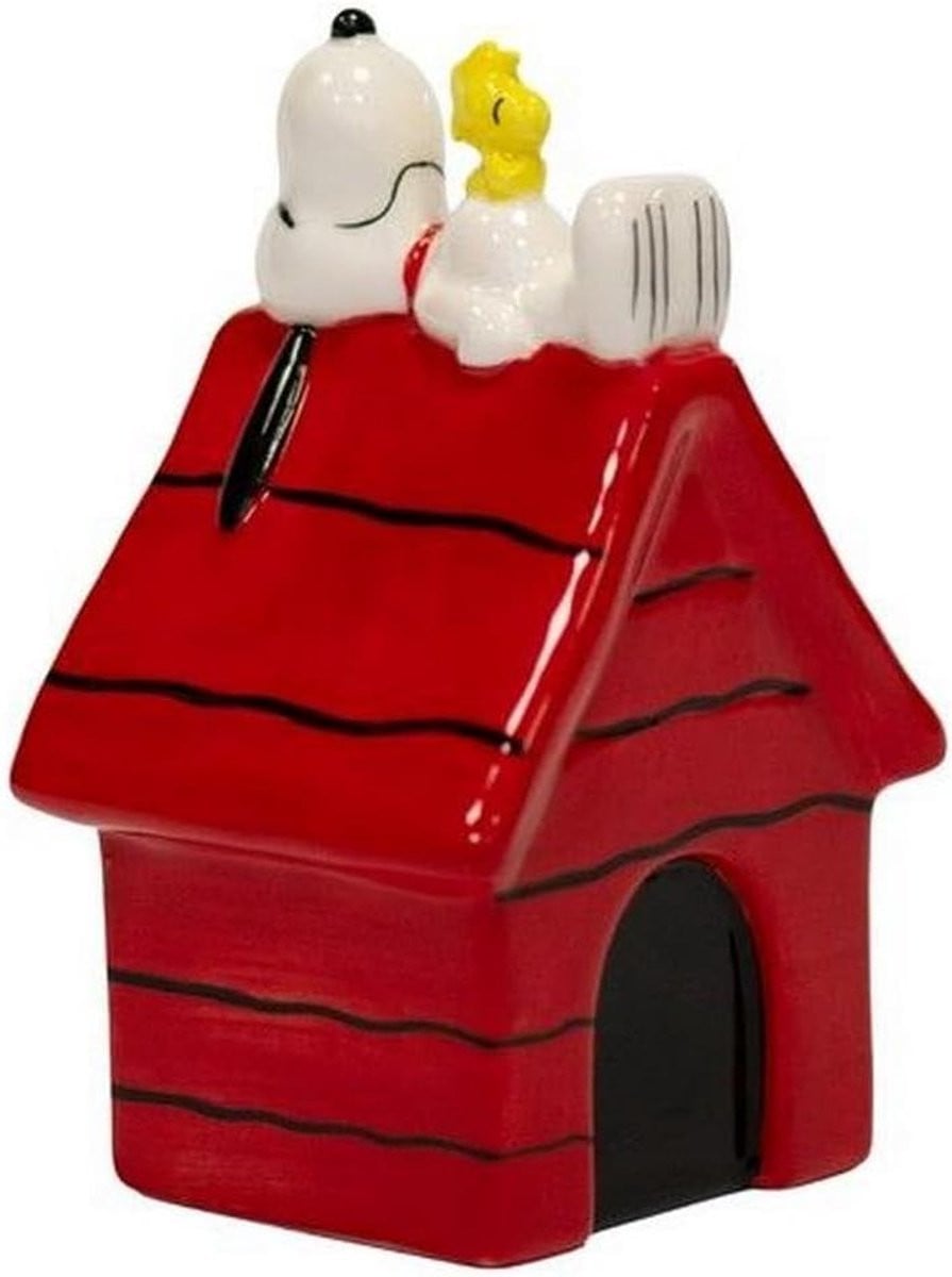 Snoopy Peanuts Keramiek Figuur - Rood - Hoogte: 12 cm