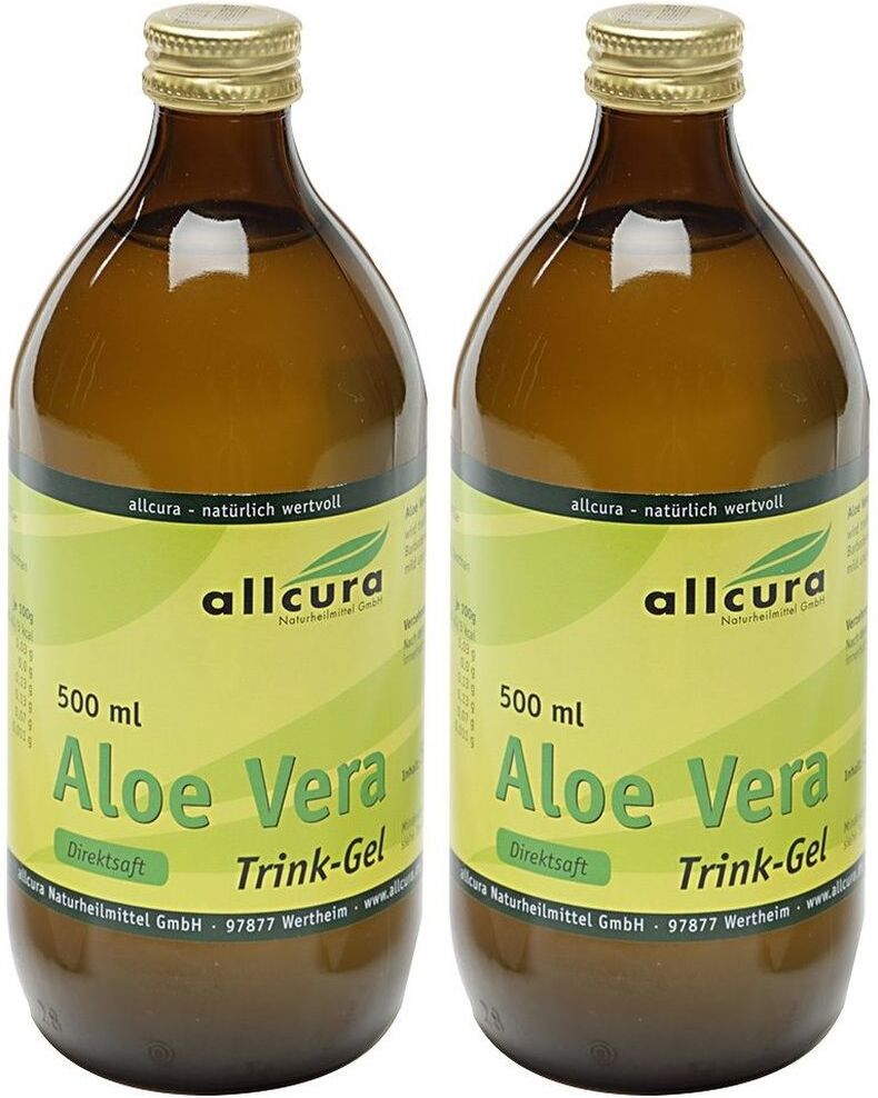 allcura Aloe Vera Trink-Gel 2x 2x500 ml Lösung