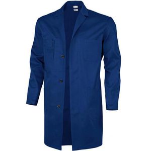 Qualitex Arbeitskittel Basic BW 240 Unisex, blau, lange Ärmel, Größe 64