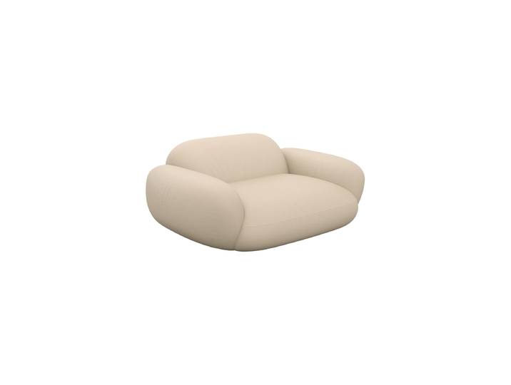 Design Echtleder Loungesessel „PONSA“ Echtleder Beige BLOOMINGLOFT Collection
