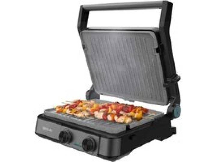 Cecotec Rock’nGrill 2200 Dual - Gril électrique 2200W plaques amovibles ouverture 180°