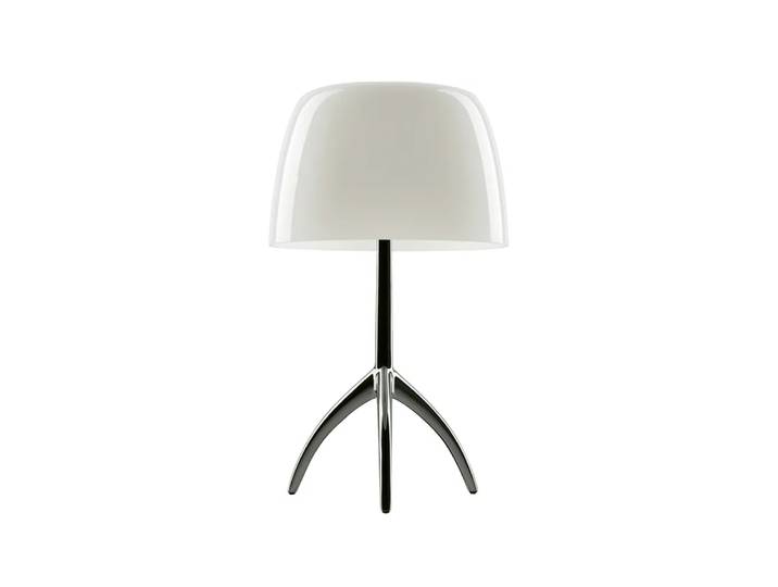 Foscarini Lumiere Grande dimmbare Tischleuchte warmweiß, schwarzchrom