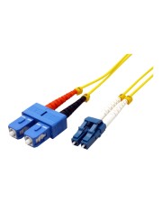 ROLINE LWL Kb. 9Âµm OS2 dplx LC/SC 0.5m Kabel Single- bzw. Monomode-Faser 0,5 m Duplex Glasfaser Gelb (21.15.8790)