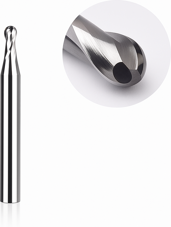 Makera - Two Flute Ball Nose Bit for Metal - 1/8″ Shank