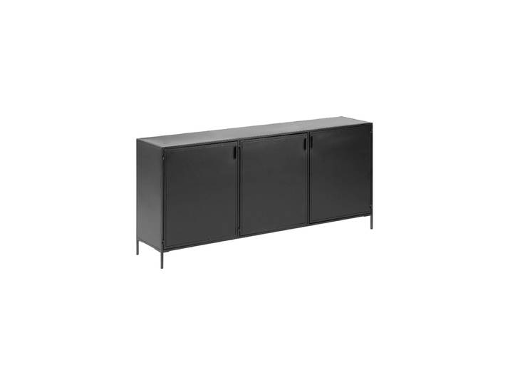 Design Sideboard „Shanta“ aus Metall Schwarz Kave Home