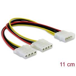 Delock Strom Anschlusskabel [1x - 2x ] 0.11 m Mehrfarbig 82100