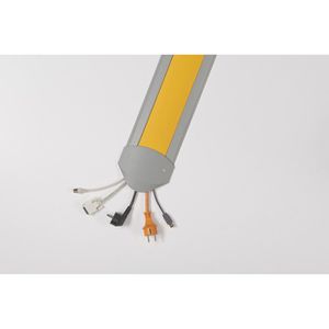 Serpa Kabelbrücke EasyLoader Flexi B15, 5 Kanal, 150 cm x 15 cm, grau, gelb, Gummi