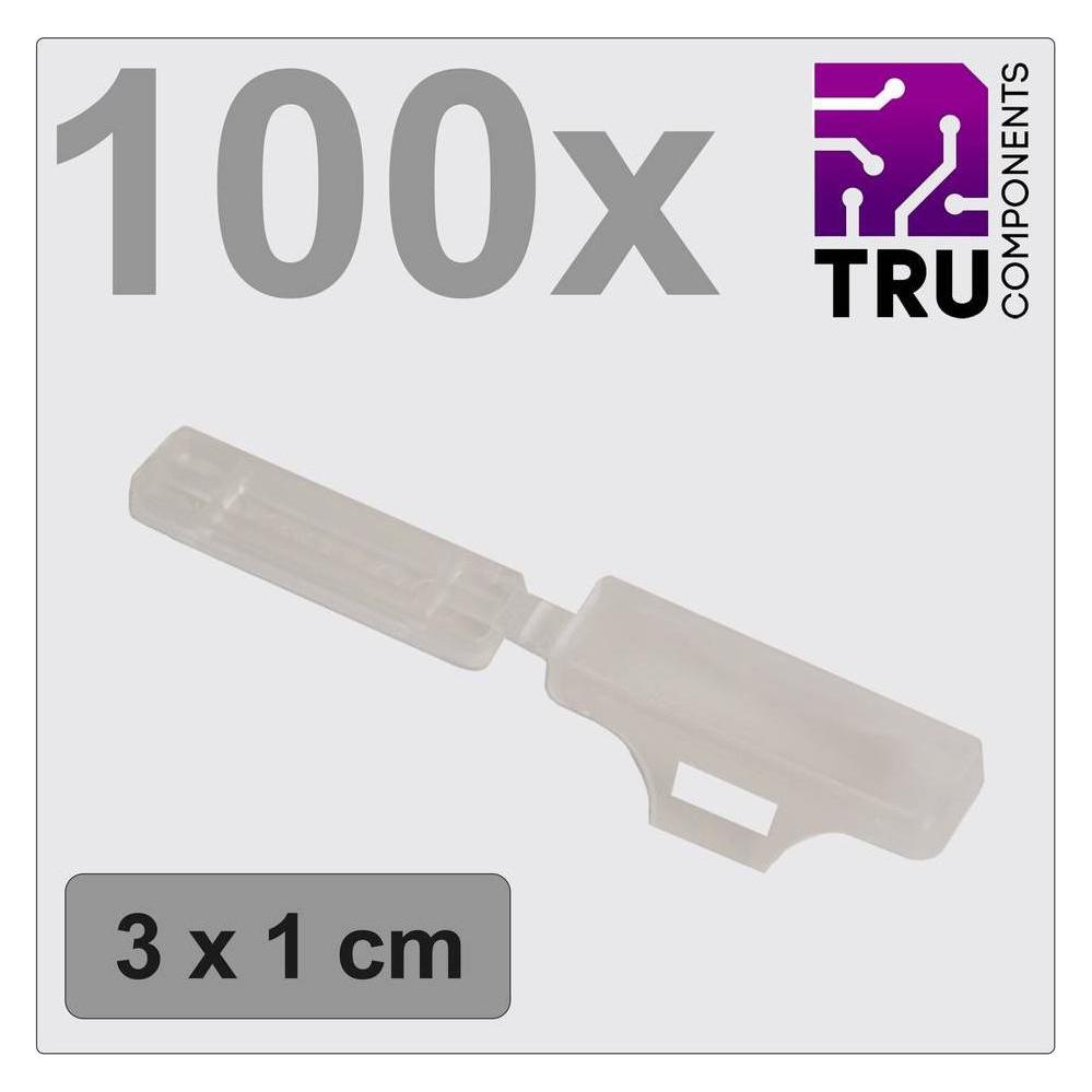 Tru Components TC-12888596 T24CA081 Zeichenträger Beschriftungsfläche: 9.5 x 30 (TC-12888596)