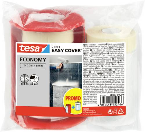 Tesa Easy Cover Economy 58883-00000-02 Abdeckfolie (L x B) 33m x 550mm 1 Set