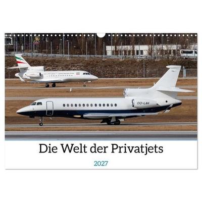 Die Welt der Privatjets (Wandkalender 2027 DIN A3 quer), CALVENDO Monatskalender