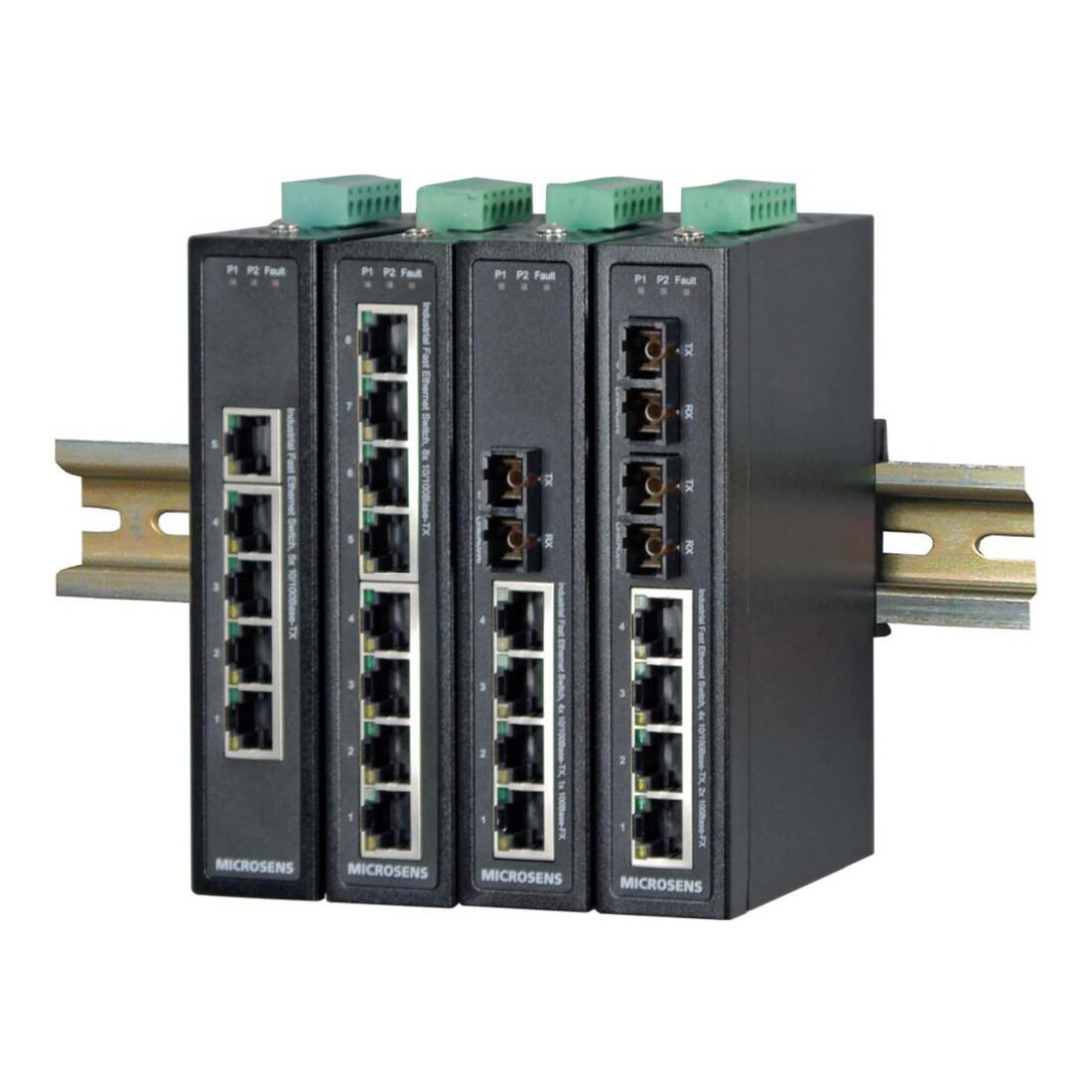 Microsens Industrie F.E. Switch 4x 10/100 + 1x 100 MS657102X)