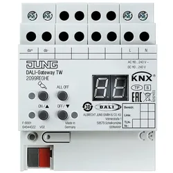 JUNG, Zubehör Schalterprogramm, Gateway DALI KNX REG 240V LED 4TE 2099REGHE