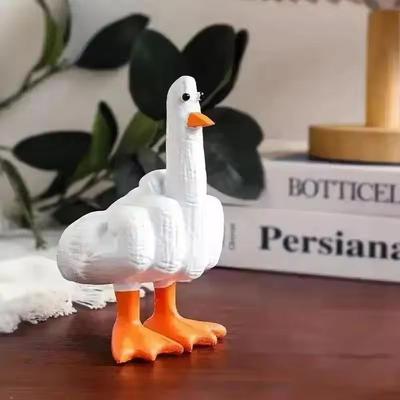 Attitude Duckling Sculpture | Defiant Middle Finger Resin Figure | Executive Studio & Humorous Sanctuary Decor Attitude Duckling Sculpture | Defiant Middle Finger Resin Figure | Executive Studio & Humorous Sanctuary Decor