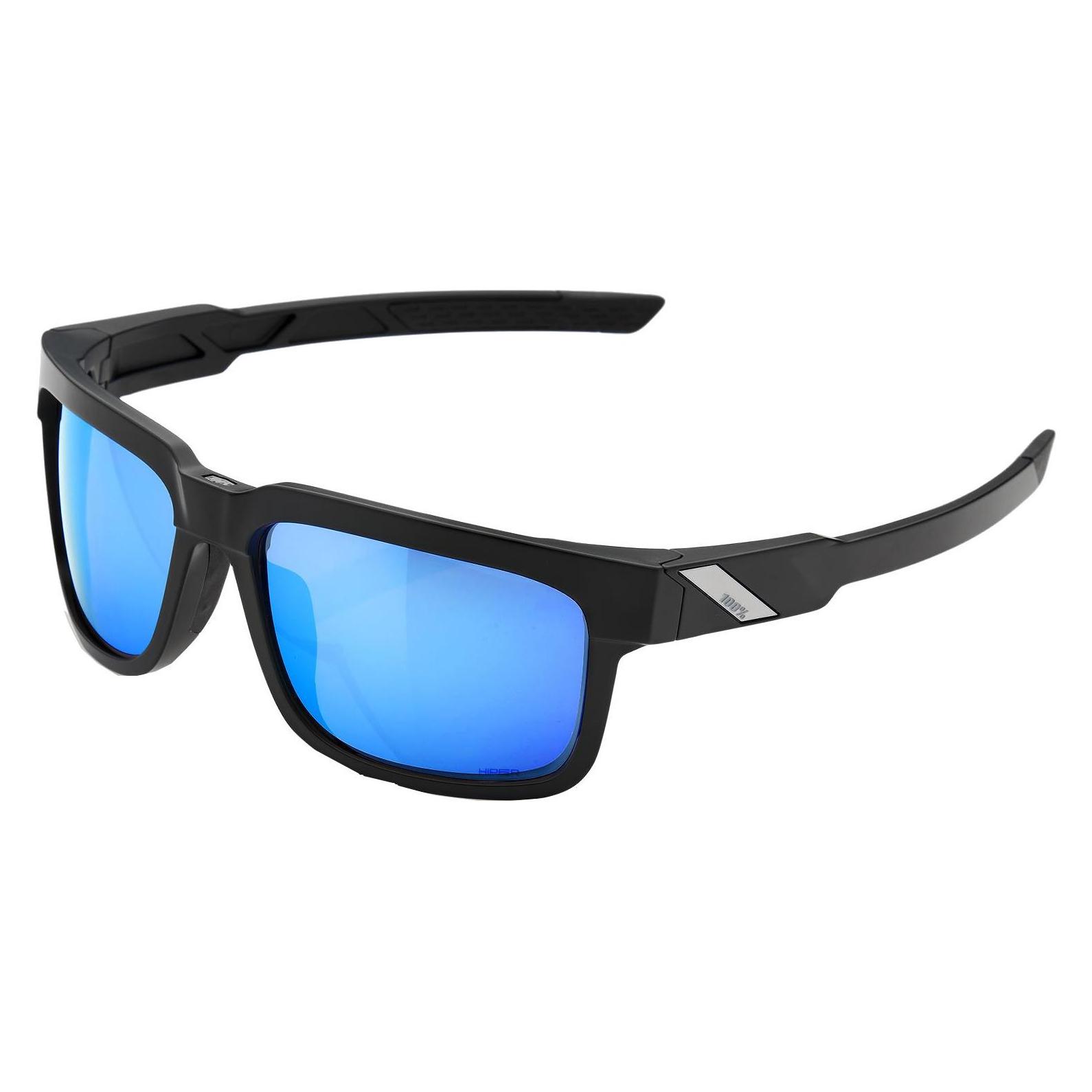 100% Type S (Matte Black, Hiper Blue Mirror) (61032-019-75)