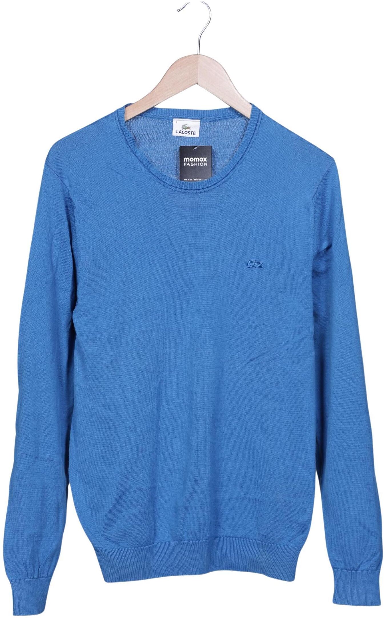 Lacoste Herren Pullover, Blau, Gr. M (Lacoste 4), Baumwolle - Second Hand