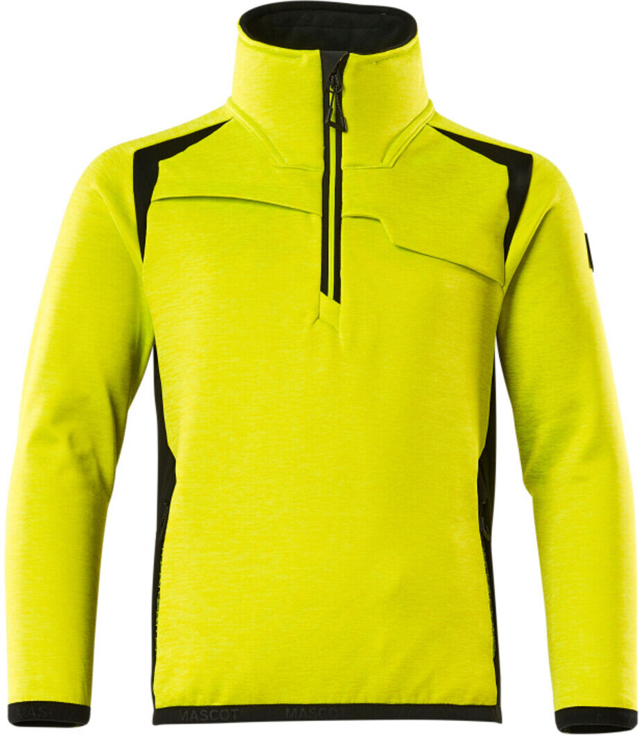 Mascot Fleecepullover Reißverschluss Jacke Kinder Größe 116 hi-vis gelb/schwarz (19903-316-1709-116)