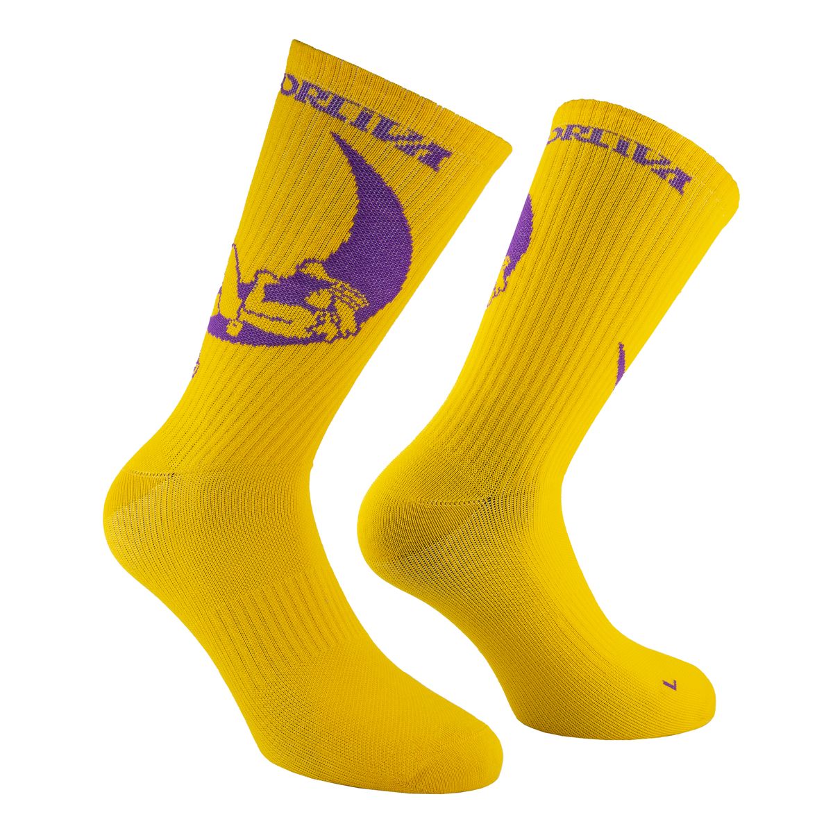 La Sportiva Climbing on The Moon Socks yellow/purple (Y00U00) S ZZCS003Y00U00S