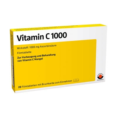 Wörwag Pharma GmbH & Co. KG VITAMIN C 1000 Filmtabletten 20 St 00652205