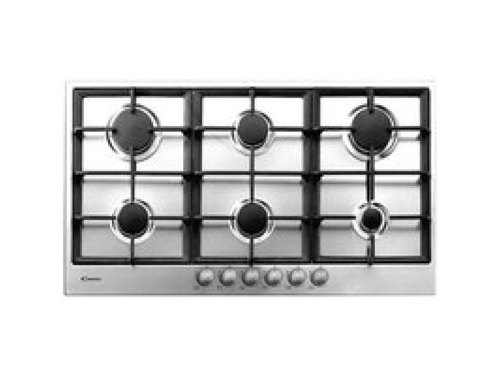 Cuisinière à gaz intégrée Candy PG960-1SXGH - Acier inoxydable - 6 brûleurs - Allumage électronique