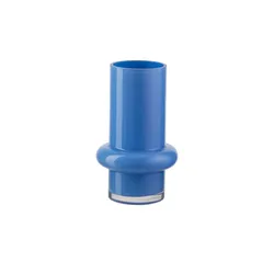 HOME STORY Vase   ¦ blau ¦ Glas ¦ Maße (cm): H: 20  Ø: 12.0