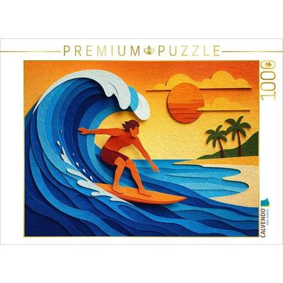 CALVENDO Puzzle Surf die Welle | 1000 Teile Lege-Größe 64x48cm Foto-Puzzle für glückliche Stunden
