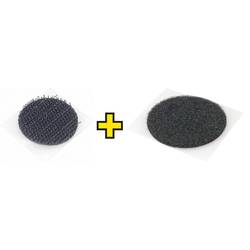 FASTECH® Klettpunkte zum Aufkleben Hotmelt Haft- und Flauschteil (Ø) 47 mm Schwarz 1 Paar